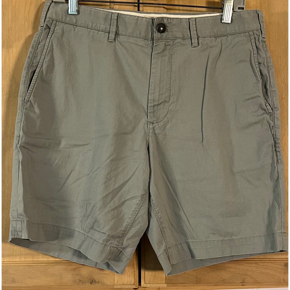 Faherty Brand Chino‎ Shorts Mens 30 Gray Flat Front Cotton Casual